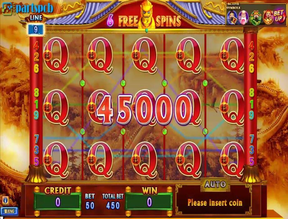 Lucky Lion Slot 9 Liner HD Cherry Master Game